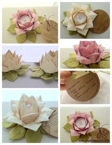 1 origami lotus valentine gift boxed pink petals by angelinapaloma, $13.00 Origami Architecture, Origami Wedding, Origami Ball, Valentines Gift Box, Origami Patterns, Instruções Origami, Origami Butterfly, Origami Paper Art, Flower Bookmark