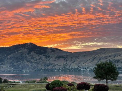 Sunset over Okanagan Lake Okanagan Lake, Sunset View, Lake Sunset, Sunset Views, Personal Photo, British Columbia, Columbia, Lake, Natural Landmarks