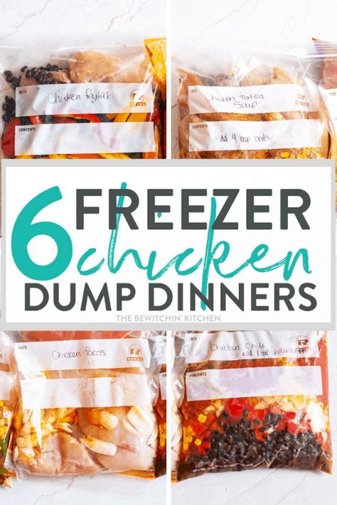 Chicken Dump Crockpot, Chicken Dump Dinners, Hashimotos Recipes, Supper Meals, Instant Pot Freezer, Chicken Freezer Meals, Serving Ideas, Clean Eating Chicken, Dump Dinners