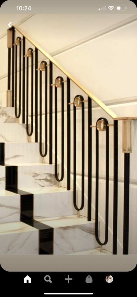 Staircase Design Steel, Reling Design, Staircase Interior Design, Luxury Staircase, Staircase Design Modern, Staircase Railing Design, Handrail Design, Stairs Design Interior, Staircase Handrail