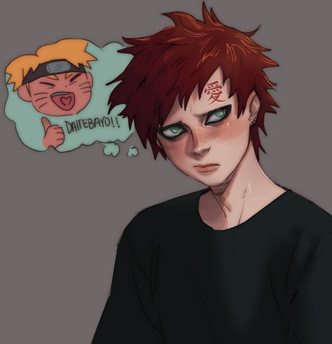 Gaara X Naruto, Gaara Fanart, Naruto, Media, On Twitter, Twitter