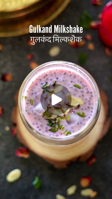 Malvika Hada Kumar | Recipe Developer on Instagram: "Gulkand Milkshake🌹🥛🍯- As gulkand is known for its cooling properties, this one is a must try in summers.

It is refreshing, cools down your body and needs just 4-5 basic ingredients. 😍

It will reduce all the heat related problems such as fatigue, lethargy, acidity, stomach heat and is also very good for kids.😰

So try this one, and let me know how you liked it.

Detailed recipe is pinned 📌 in comments.

#gulkand #milkshake #explore" Gulkand Recipes, Gulkand Recipe, Summer Refreshers, Recipe Developer, Milkshake Recipes, Tea Time Snacks, Shake Recipes, Non Alcoholic Drinks, Non Alcoholic