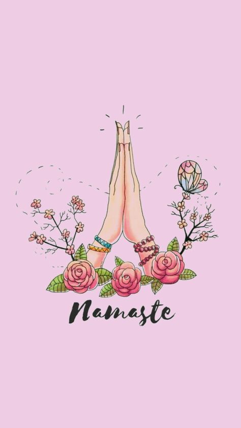 Namaste Wallpaper, Wedding Invitation Video, Pastel Rainbow, Pretty Wallpapers, Namaste, Girl Power, Affirmations, Meditation, Wedding Invitations