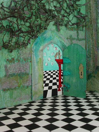 Alice In Wonderland Checkered Floor, Alice In Wonderland Scenography, Alice In Wonderland Theatre, Alice In Wonderland Play, Theatre Backdrops, Checkered Floor, Alice In Wonderland Artwork, Wonderland Artwork, Alice In Wonderland Theme