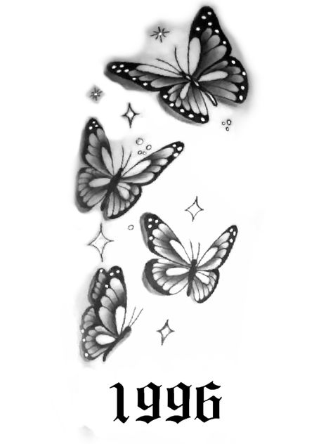 Two Butterflies Tattoo Arm, Butterfly With Angel Wings Tattoo, Name With Butterfly Tattoo, Big Cover Up Tattoos, Butterfly Sleeve Tattoo, Small Face Tattoos, Small Thigh Tattoos, Always Tattoo, Delicate Tattoos For Women