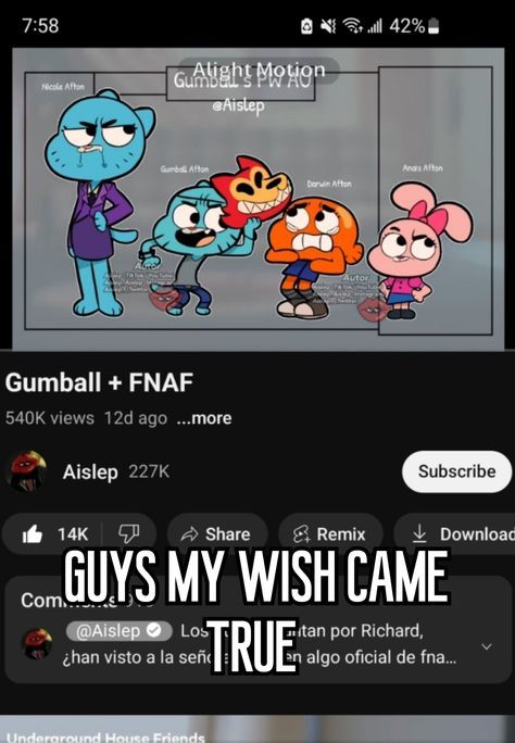 Gumball Characters, Tawog Fanart, Amazing Gumball, Fnaf Stuff, Fandom Crossover, Fnaf Memes, Fnaf Funny, World Of Gumball, The Amazing World Of Gumball