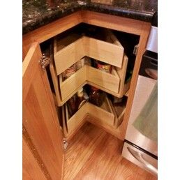 Treehouse Homes: Lazy susan alternatives. Kitchen Cabinets Ideas Design, Lazy Susan Makeover, Treehouse Homes, Kitchen Lazy Susan, Home Organization Kitchen, Lazy Susan Cabinet, Lazy Susan Organization, Kitchen Cabinets Ideas, Kitchen Improvements