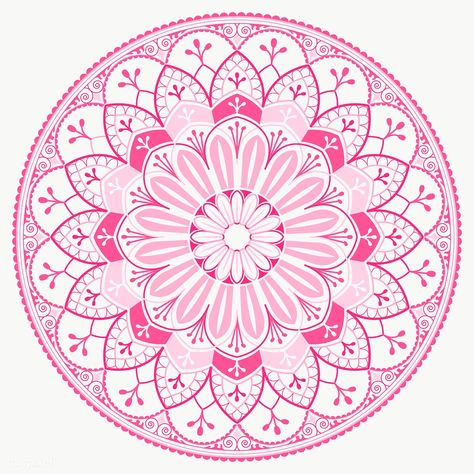 Arabian Pattern, Mandala Png, Pink Mandala, Eid Mubarak Greeting Cards, Arabesque Design, Png Art, Mandala Patterns, Free Illustration Images, Textiles Projects