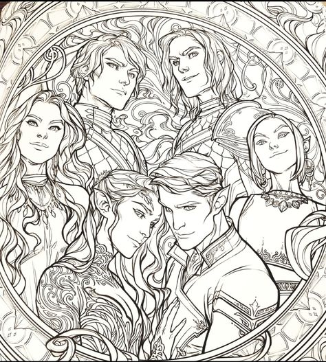 Acotar Coloring Pages, A Court Of Thorns And Roses Coloring, Tog Coloring Book, A Court Of Thorns And Roses Coloring Pages, Acotar Coloring Book Pages, Acotar Coloring Book Pages Blank, Ever After High Coloring Pages, Fae Coloring Pages, Piskel Art