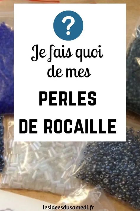 Que faire avec des perles de rocaille? 5 idées de bricolages du plus simple au plus difficile - Les idées du samedi Barrettes, Diy Decor