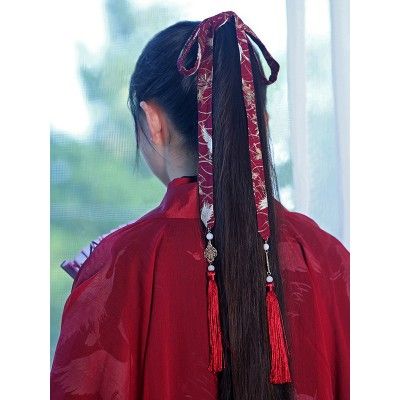 Women girl's chinese hanfu hair tie ribbon fairy princess drama cosplay hair accessory photos shooting hair belt Chinese Hairstyle Traditional, Traditional Chinese Hairstyle, Ancient Dress, Traditional Hairstyle, Chinese Hair Accessories, Fairy Hair, Fantasy Hair, Chinese Hairstyle, Princess Hairstyles