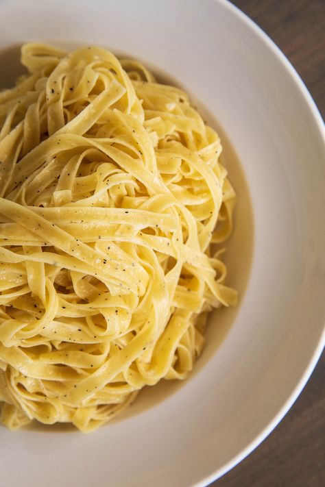 Flavorful, truffle-infused pasta is the perfect backdrop for rich, luscious homemade alfredo sauce. Truffle Pasta, Pasta Alfredo, Homemade Alfredo, Homemade Alfredo Sauce, Alfredo Pasta, Alfredo Sauce, Vegetarian Cheese, 4 Ingredients, Alfredo