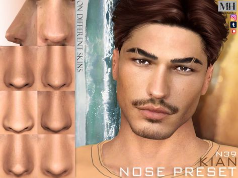 The Sims Resource - Kian Nose Preset N39 Sims 4 Cc Mens Presets, Sims 4 Men Nose Preset, Sims4 Cc Face Presets Male, Nose Preset Sims 4 Cc, Ts4 Male Nose Preset, Sims 4 Cc Men Nose, Sims 4 Cc Black Male Nose, Sims 4 Maxis Match Nose Preset, Sims 4 Female Nose Presets