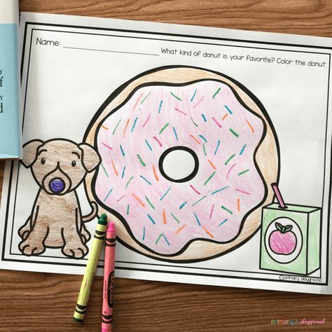 If You Give A Dog A Donut free printable If You Give A Dog A Donut Preschool, If You Give A Dog A Donut Craft, If You Give A Dog A Donut, If You Give A Dog A Donut Activities, Donut Activities, Primary Playground, Dog Donut, Listening Station, Laura Numeroff