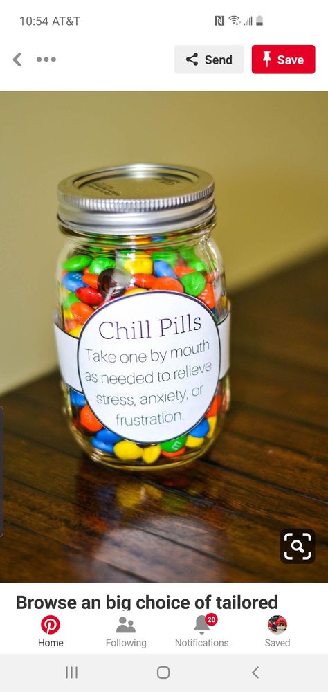 M M Gift Ideas, Diy Teacher Gifts Appreciation, School Nurse Appreciation, Teacher Appreciation Gifts Diy, Appreciation Ideas, Teachers Diy, Teachers Gifts, Diy Gifts For Kids, Chill Pill