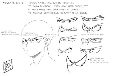 Mha Art Style Study, How To Draw Mha Style, Drawing Bakugou, Drawing Face Expressions, Sketches Tutorial, Drawing Expressions, Digital Painting Tutorials, Figure Drawing Reference, Facial Features