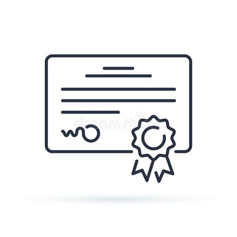 Certificate Icon, Blank Certificate Template, Website Design Inspiration Layout, Free Certificate Templates, Elements Illustration, Graphic Design Elements, Certificate Design, Patent Art, Image Vector