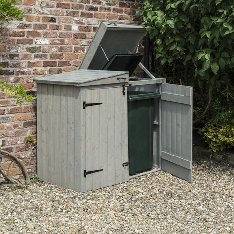 Heritage Apex Bin Store Bin Store Garden, Trash Enclosure, Wooden Bin, Wheelie Bin Storage, Wooden Bins, Bin Shed, Bin Storage, Bin Store, Garden Inspo