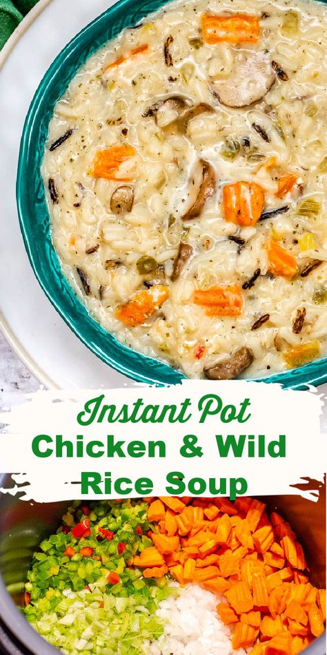 Chicken And Wild Rice Soup, Wild Rice Soup Recipes, Chicken Wild Rice, Chicken Wild Rice Soup, Rice Soup Recipes, Best Pressure Cooker, Creamy Chicken Soup, Kitchen Ingredients, Chicken And Wild Rice