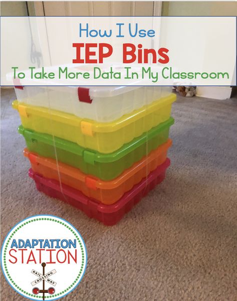 Iep Bins Student, Iep Goal Work Bins, Sped Resource Room, Iep Work Bins, Resource Room Setup, Special Education Classroom Ideas Resource Room Bulletin Boards, Ese Classroom Ideas, Life Skills Classroom Decor, Elementary Resource Room