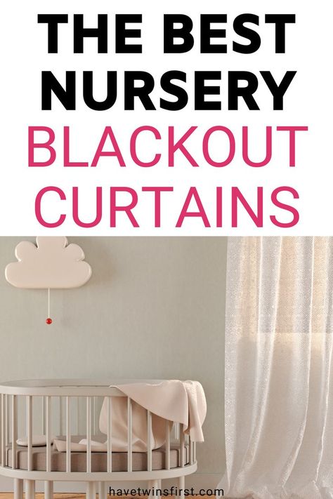 In this article find out why blackout nursery curtains are a must for better baby sleep. Then, see the list of the best nursery blackout curtains on the market today. Best Black Out Curtains, Nursery Curtains Girl, Neutral Boy Nursery, Nursery Room Diy, Nursery Blackout Curtains, Pink Blackout Curtains, Neutral Curtains, Ikea Nursery, Curtain Installation