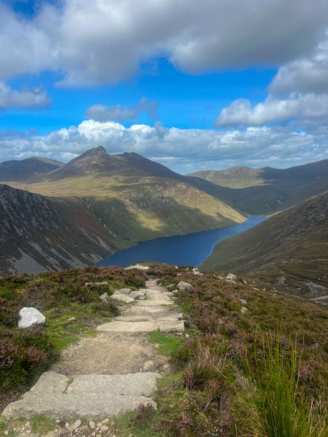 #hiking #mountain #climbing #hikes #mountaineering #couple #love #adventure #nature #forest #mournemountains #mournes #northernireland #ireland #irish #travel #explore #travel #skies #views #aesthetic Mourne Mountains Northern Ireland, Irish Mountains, Ireland Mountains, 2025 Inspiration, Views Aesthetic, Ireland Aesthetic, Adventure Nature, Nature Forest, Mountain Climbing