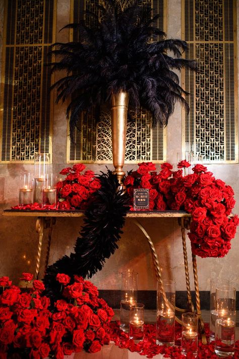 Burlesque Party Decorations, Popular Party Themes, Burlesque Theme Party, Harlem Nights Theme Party, Cabaret Party, Red Party Themes, Harlem Nights Party, Harlem Nights Theme, Burlesque Theme