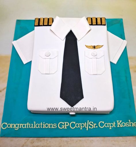 Pilot Uniform cake for Retirement celebration . . . #pilotcake #inpune #retirementcake #pilotuniformcake #travelcake #airforcecake #indianairforce #pilotbirthdaycake #pilotretirementcake #bestinpune 🚗 Delivery in Pune ☎️ Contact 7058714701 🎂 Customized Designer cakes [pilotcakeinpune, retirementcakeinpune, pilotuniformcakeinpune, pilotbirthdaycakeinpune, pilotretirementcakeinpune, trendingcakespune, customcakeinpune, themecakeinpune, designercakeinpune, fondantcakeinpune, customis... Cake For Retirement, Customised Cakes, Pilot Uniform, Travel Cake, Designer Cakes, Retirement Celebration, Adult Birthday Cakes, Indian Air Force, Cake Online