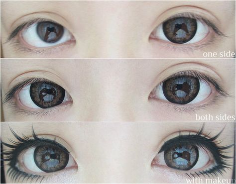 Geo super angel  series have a perfect shade of brown which means pure brown and no yellowish shade. The black outer ring and the puffy flor... Big Eye Contacts, Circle Contact Lenses, Prescription Colored Contacts, Eye Contact Lenses, Gyaru Makeup, Anime Makeup, Kawaii Makeup, Fashion Kawaii, Circle Lenses