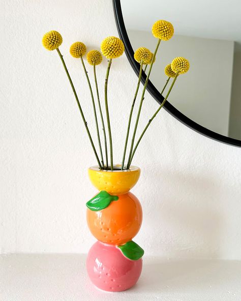 ban.do Vases Citrus Vase, Juice Carton, Vase With Flowers, Gifts For Female Friends, Boyfriend Personalized Gifts, Gin Gifts, Unique Vases, Hand Painted Ceramic, Gifts For New Dads