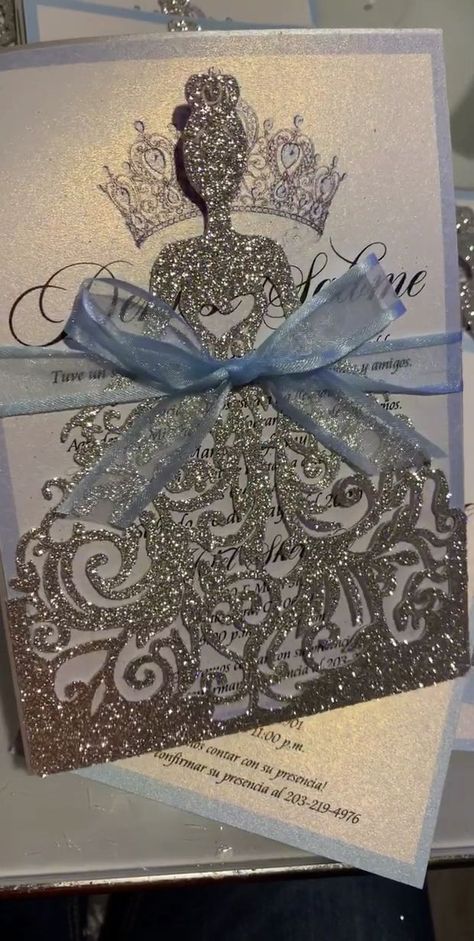 Cinderella Birthday Theme Decoration, Cinderella Sweet 16 Invitations, Frozen Quinceanera Ideas, Disney Themed Quinceanera, Quinceañera Invitaciones Ideas, Cinderella 15 Theme, Disney Quinceanera Theme, Cinderella Quinceanera Decorations, Cinderella Quinceanera Invitations