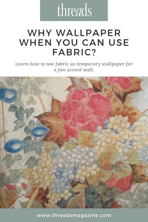 How To Use Fabric As Wallpaper, Diy Fabric Wallpaper, Using Fabric As Wallpaper, Fabric On Walls Ideas, Fabric As Wallpaper Diy, Fabric As Wallpaper, Fabric Wallpaper Diy, Why Wallpaper, Cloth Wallpaper