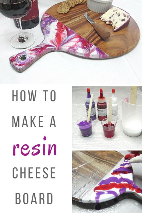 resin cheese board Cheese Board Diy, Resin Cheese Board, Diy Resin Projects, Wooden Cheese Board, Epoxy Resin Crafts, Diy Resin Art, Resin Tutorial, Diy Resin Crafts, Resin Painting