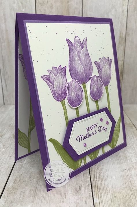 Stampin Up Tranquil Tulips, Timeless Tulips Stampin Up Cards, Stampin Up Get Well, Strawberry Cards, Tulip Cards, Tulips Card, Paper Daisy, Stampin Up Catalog, Perfect Together