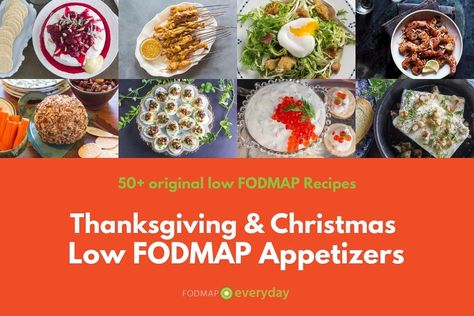 Thanksgiving Low Fodmap Christmas Appetizers, Low Fodmap Holiday Appetizers, Low Fodmap Appetizer Recipes, Low Fodmap Holiday Recipes, Low Fodmap Appetizers Parties, Low Fodmap Christmas Recipes, Christmas Entree Recipes, Fodmap Appetizers, Low Fodmap Appetizers