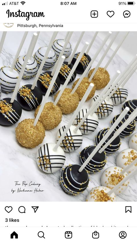 Mens Birthday Dessert Table, All Black Party Treats, 21st Birthday Black And Gold Theme, Black And Gold Fifty Birthday Party, 30th Birthday Gold And Black, Black And Gold Themed 30th Birthday Party, 50th Bday Dessert Table, 60th Birthday Ideas Black And Gold, 50th Birthday Party Treats