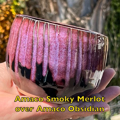 Mayco Raspberry Mist Combinations, Potters Choice Glaze Combinations, Smokey Merlot Glaze Combos, Smokey Merlot Glaze Combinations, Amaco Weeping Plum, Amaco Glaze Layering Smokey Merlot, Amaco Purple Crystal Glaze Combinations, Amaco Potters Choice Glaze Combinations Snapdragon, Handmade Ceramics Pottery