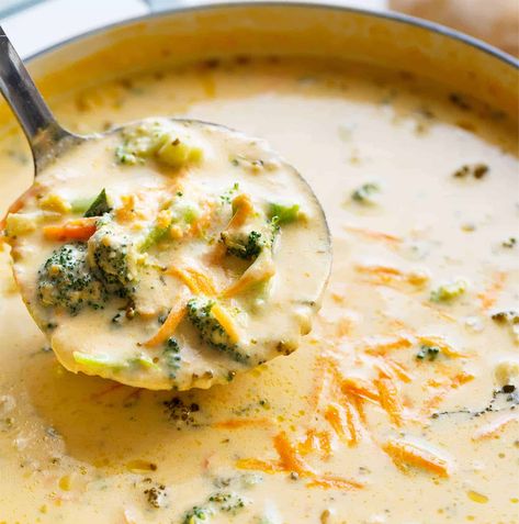 Cheddar Cheese Soup Recipes, Soup Recipes With Chicken, Freezable Soups, Easy Broccoli Cheddar Soup, Broccoli And Cheese Soup, Broccoli Cheese Soup Recipes, Recipes With Chicken, Cheese Soup Recipes, Cheddar Cheese Soup