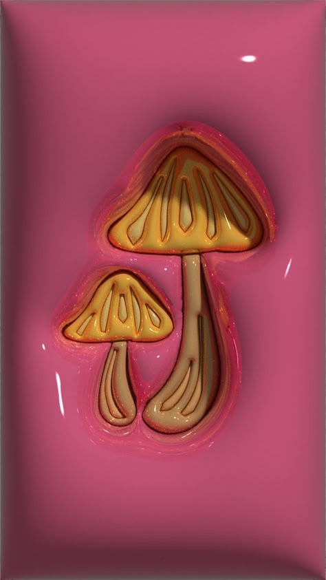 3d Wallpaper Phone, 3d Tipografi, Graphic Design Music, Cottagecore Design, Mushroom Cottagecore, 3d Wallpaper Cute, Mushroom Wallpaper, 3d Wallpaper Iphone, Jelly Wallpaper