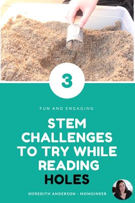 3 Easy STEM and STEAM Activities When Reading Holes | Meredith Anderson - Momgineer 8th Grade Reading List, Holes Book, Novel Activities, Novel Study Activities, Easy Stem, Louis Sachar, Steam Challenges, Arts Classroom, Steam Ideas