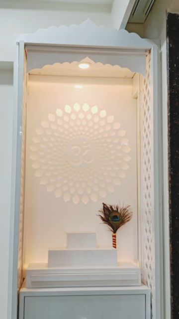 Aesthetic Mandir For Home, Diy Temple For Home, Diy Mandir Ideas, Easy Room Decor, Home Decor Diy, White Interior, Cut Work, Stop Motion, Diy Inspiration