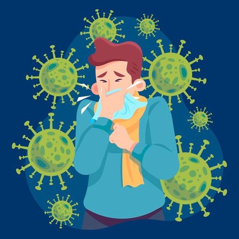 Young man coughing illustrated | Free Vector #Freepik #freevector #health #person #virus #flu Yamagata, School Posters, Coven, Poster Making, Graphic Resources, Vector Free, Disney Princess, Disney Characters, Fictional Characters