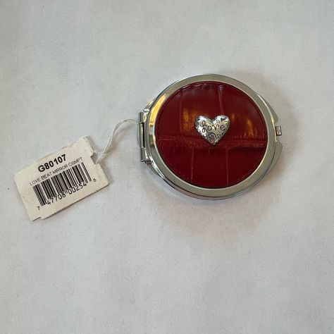 Nwt Brighton Love Beat Compact Mirror. Slight Tarnishing On The Raised Love Heart (See Photos). Mirror Is Intact. Brighton’s Nwt Compact Mirrors Range From $45-75 Compact Mirror Aesthetic, Pocket Mirror Aesthetic, Aesthetic Pocket Mirror, Vintage Compact Mirror Aesthetic, Pretty Pocket Mirror, Pink Compact Mirror Aesthetic, Cute Compact Mirror, Heart Compact Mirror, Heart Shaped Compact Mirror