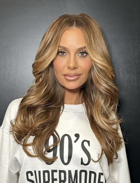 Dorit Hair Color, Whole Head Highlights, Dorit Hair, Dorit Kemsley Hair, Tone Highlights, Dorit Kemsley, Ombre Hair Blonde, Big Hair Dont Care, Red Brown Hair