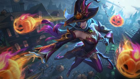 Bewitching League Of Legends, Skin Reference, Last Unicorn, League Of Legends Characters, Characters Design, Splash Art, 8k Wallpaper, Black Makeup, Riot Games