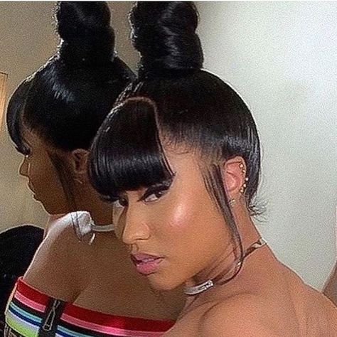 Nicki Minaj Hair, Nicki Minaj Makeup, Nicki Minaj Hairstyles, Nicki Minaj Fashion, Weave Braids, Black Goddesses, Onika Tanya Maraj, Nicki Minaj Photos, Top Bun