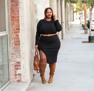 Kristine Thompson - ShopStyle Plus Size Dinner Outfit, Plus Size Dinner Outfit Classy, Dinner Outfit Classy, Plus Size Winter Outfits, Plus Size Looks, Amazing Dresses, Plus Size Winter, Winter Dress Outfits, Dinner Outfit