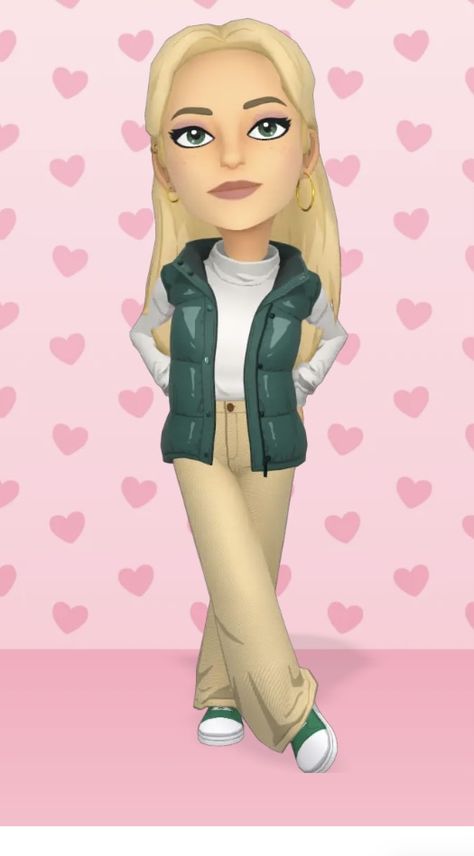 Bitmoji Outfits Spring, Bitmoji Summer, Snapchat Outfits, Snapchat Bitmoji, Bitmoji Outfits, Girly Images, Outfits Spring, Pink Outfits, Outfit Idea