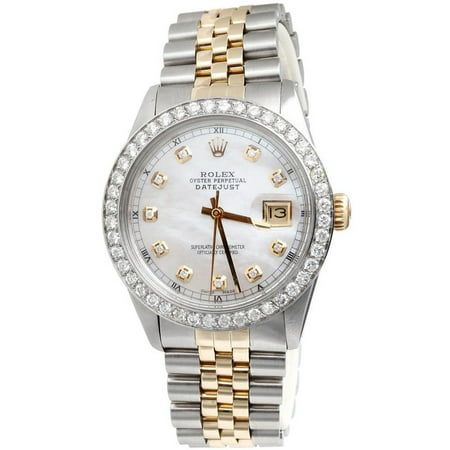 Mens Rolex 36mm Diamond Watch DateJust 18k/Steel Two Tone Jubilee Band 2 CT. Size: Regular.  Gender: male.  Age Group: adult. Mens Rolex, Gold Rolex, New Rolex, Crystal Watches, Rolex Men, Rolex Models, Luxury Diamonds, Metal Straps, Rolex Watch