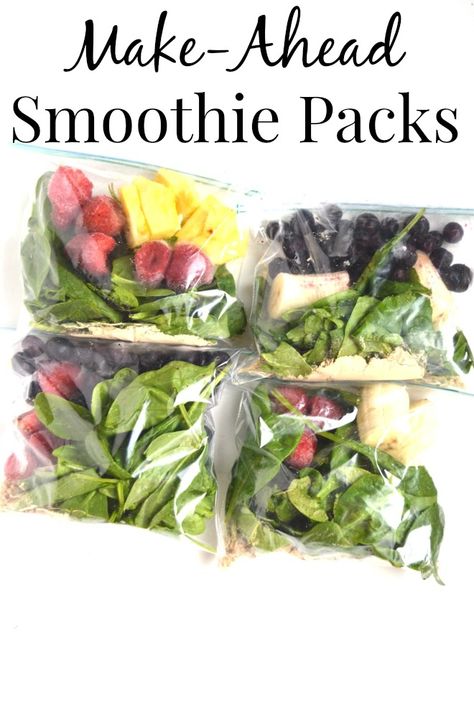 Make Ahead Smoothie Packs, Triscuit Recipes, Smoothie Kits, Slow Cooker Balsamic Chicken, Make Ahead Smoothies, Freezer Smoothie Packs, Clean Dinner Recipes, Freezer Smoothies, Freezer Packs